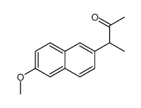 3-(6-methoxynaphthalen-2-yl)butan-2-one结构式