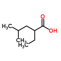 2-Ethyl-4-methylpentanoic acid Structure