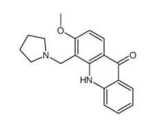 3-methoxy-4-(pyrrolidin-1-ylmethyl)-10H-acridin-9-one Structure