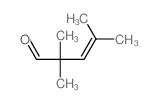 3-Pentenal,2,2,4-trimethyl-结构式