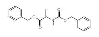 2-(((苄氧基)羰基)氨基)丙烯酸苄酯结构式
