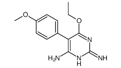 6-ethoxy-5-(4-methoxyphenyl)pyrimidine-2,4-diamine结构式