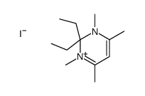 2,2-diethyl-1,3,4,6-tetramethylpyrimidin-1-ium,iodide Structure