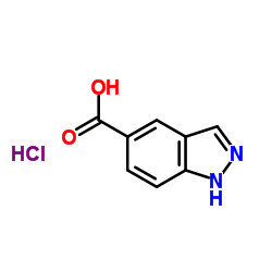 吲唑-5-甲酸盐酸盐结构式