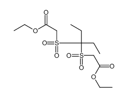 ethyl 2-[3-(2-ethoxy-2-oxoethyl)sulfonylpentan-3-ylsulfonyl]acetate结构式