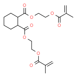 Hexahydrophthalic acid bis[2-(methacryloyloxy)ethyl] ester结构式