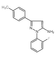 1-(2-fluorophenyl)-3-p-tolyl-1h-pyrazol-5-amine Structure