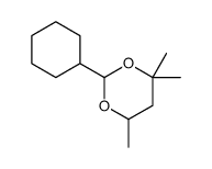 2-cyclohexyl-4,4,6-trimethyl-1,3-dioxane结构式