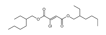 bis(2-ethylhexyl) 2-chlorobut-2-enedioate Structure