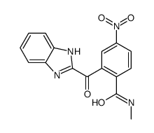2-(1H-benzimidazole-2-carbonyl)-N-methyl-4-nitrobenzamide结构式