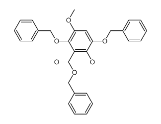 3,5-Dibenzyloxy-2,5-dimethoxy-benzoesaeurebenzylester Structure