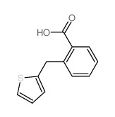 Benzoic acid,2-(2-thienylmethyl)- Structure