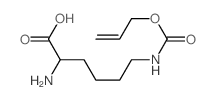 N6-[烯丙氧羰基]-L-赖氨酸结构式