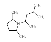 Pyrrolidine,1-(1,3-dimethylbutyl)-2,5-dimethyl- Structure