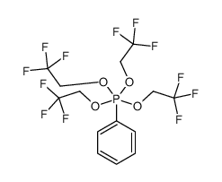 phenyl-tetrakis(2,2,2-trifluoroethoxy)-λ5-phosphane结构式