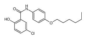 5-chloro-N-(4-hexoxyphenyl)-2-hydroxybenzamide Structure