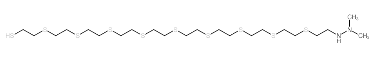 6,9,12,15,18,21,24,27,30-Nonathia-2,3-diazadotriacontane-32-thiol,2-methyl-结构式
