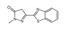 5-(1,3-benzothiazol-2-yl)-2-methyl-4H-pyrazol-3-one Structure