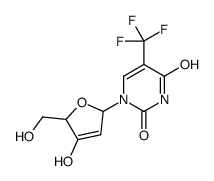 1-[4-hydroxy-5-(hydroxymethyl)-2,5-dihydrofuran-2-yl]-5-(trifluoromethyl)pyrimidine-2,4-dione Structure