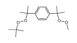 1-(1-tert-Butylperoxy-1-methyl-ethyl)-4-(1-methyl-1-methylperoxy-ethyl)-benzene结构式