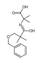 2-[(2,2-dimethyl-3-phenylmethoxypropanoyl)amino]-2-methylpropanoic acid结构式
