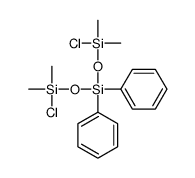 bis[[chloro(dimethyl)silyl]oxy]-diphenylsilane结构式