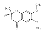 6,7-二甲氧基-2,2-二甲基-4-色满酮结构式