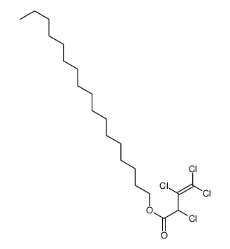 heptadecyl 2,3,4,4-tetrachlorobut-3-enoate Structure