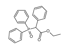 Ethyl α-diphenylphosphinylphenylacetate Structure