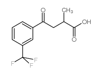 2-甲基-4-氧-4-[3-(三氟甲基)苯基]丁酸结构式