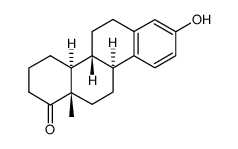 3-Hydroxy-D-homoestra-1,3,5(10)-trien-17a-one结构式
