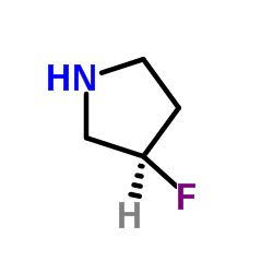 3-(R)-氟吡咯烷结构式