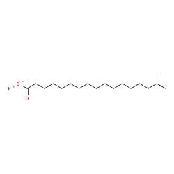 potassium 16-methylheptadecanoate structure