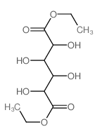 diethyl 2,3,4,5-tetrahydroxyhexanedioate结构式