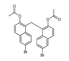 [1-[(2-acetyloxy-6-bromonaphthalen-1-yl)methyl]-6-bromonaphthalen-2-yl] acetate Structure