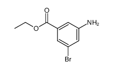 3-氨基-5-溴苯甲酸乙酯结构式