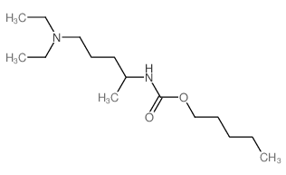 pentyl N-(5-diethylaminopentan-2-yl)carbamate结构式