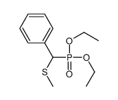 [diethoxyphosphoryl(methylsulfanyl)methyl]benzene结构式