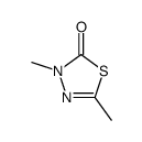 3,5-dimethyl-1,3,4-thiadiazol-2-one结构式