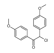 2-氯-1,2-双-(4-甲氧基苯基)-乙酮结构式