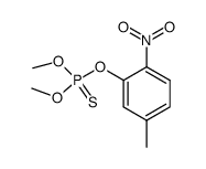 O,O-Dimethyl-O-<4-nitro-3-methyl-phenyl>thiophosphorsaeure结构式