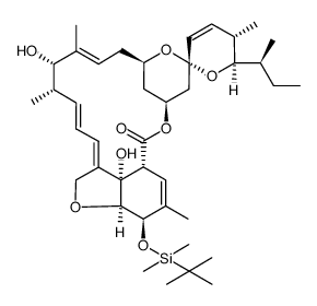 avermectin B1a aglycon 5-tert-butyldimethylsilyl ether结构式
