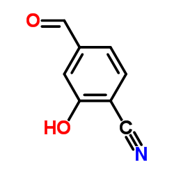 4-formyl-2-hydroxybenzonitrile structure