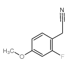 2-氟-4-甲氧基苯乙腈结构式