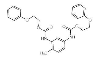2-phenoxyethyl N-[2-methyl-5-(2-phenoxyethoxycarbonylamino)phenyl]carbamate Structure