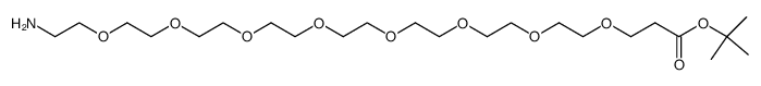 Amino-PEG8-Boc结构式