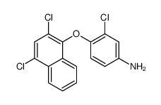 3-chloro-4-(2,4-dichloronaphthalen-1-yl)oxyaniline Structure