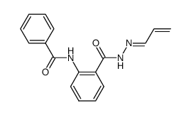 N-(2-(2-allylidenehydrazine-1-carbonyl)phenyl)benzamide结构式