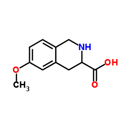 6-甲氧基-1,2,3,4-四氢异喹啉-3-羧酸结构式