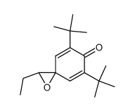 5,7-di-t-butyl-2-ethyl-1-oxaspiro[2.5]octa-4,7-dien-6-one结构式
